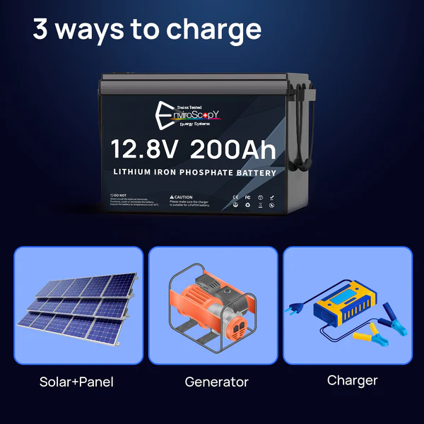 12V 200Ah LiFePO4 Battery Mini